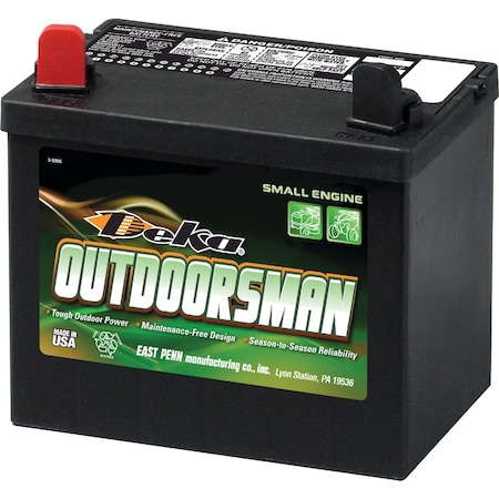 Deka Outdoorsman 12-Volt Lawn & Garden 300 CCA Small Engine Battery Left Front Positive Terminal 10U1L