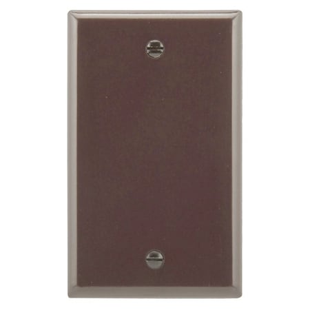 Eaton Wiring Devices 2129 Wallplate, 3-1/2 in L, 5-1/4 in W, 1/4 in Thick, 1 -Gang, Thermoset, Brown 2129B-BOX
