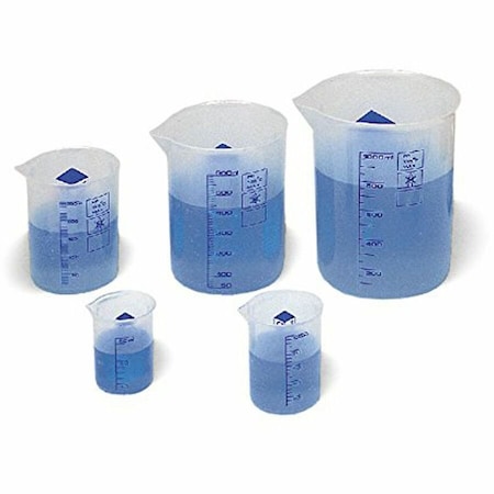 Learning Resources Graduated Plastic Beakers, No Color, 5PK LRNLER0306