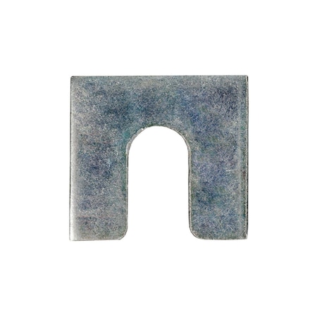 Auveco Shim 1 1/4in x 1 1/8in x 1/8in with 3/8in Slot Zinc, 100PK 3156