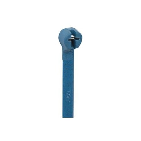 Abb Cable Tie 18lb 4" Bright Blue Nylon Compound, SS Locking Device, PK100 TY523M-NDT