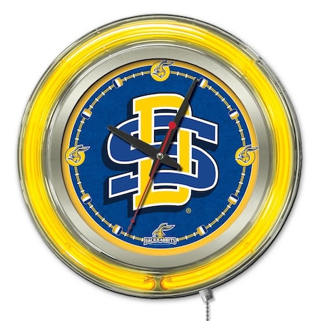Holland Bar Stool Co South Dakota State University Double Neon 15" Clock Clk15SDakSt