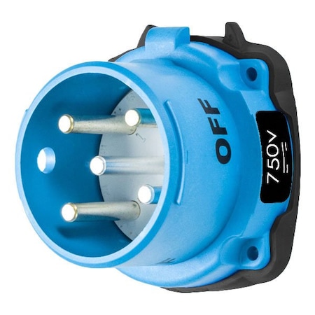 Meltric DSDC3 INLET POLY BLUE SIZE 3 TYPE 3R 2P+G 20 A 750 VDC SPARE POSITION 33-38158-S69