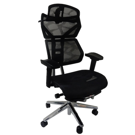 Shopsol Chair Executive Mesh Seat/Backrest with Footrest 1011116