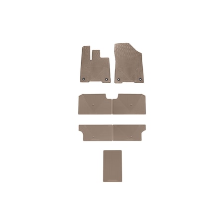 Weathertech Tan, Front, Rear, and Rear All Weather Floor Mats W580-581-582-583TN