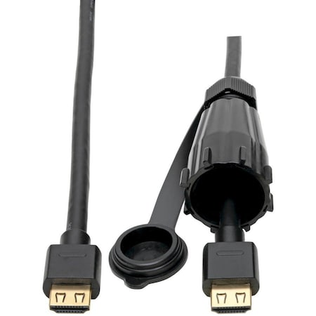Tripp Lite HDMI CABLE HIGH-SPEED IP68 CONNECTOR INDUSTRIAL ETHERNET MM 12FT P569-012-IND