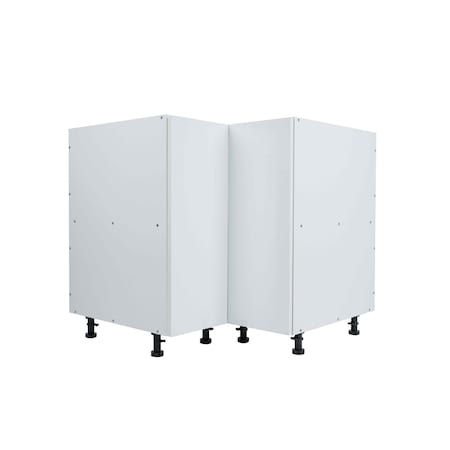 Cambridge Radiance 36in.Wx24in.Dx34.5in.H Ready to Assemble Slab Corner Lazy Susan Kitchen Cabinet in WG SA-BLZ36-WG-KIT