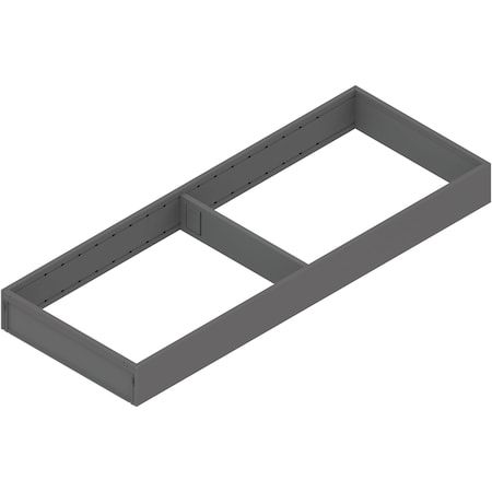 Blum 20-1/2in.D Gray Steel Ambia Wide Untensil Insert for 22in. Drawer ZC7S550RS2
