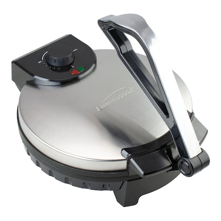 Brentwood Industries 12 Inch Stainless Steel Nonstick Electric Tortilla Maker TS-129