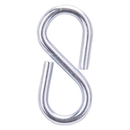 Prosource S-Hook, 25 lb Working Load, 2.3 in Dia Wire, Steel, Zinc LR-377-PS