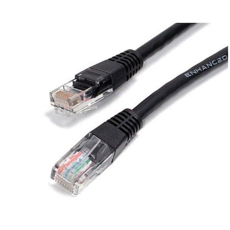 Ezgeneration Patch cable - RJ-45 M - RJ-45 M - 25 ft - UTP - CAT 5e - black EZ132135