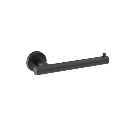 Amerock Arrondi Single Post Tissue Roll Holder in Matte Black BH26540MB