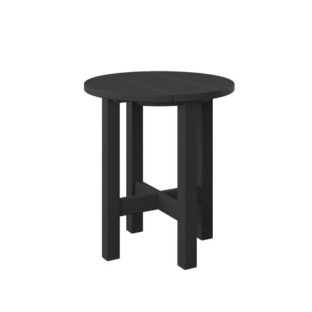 Polybird ROUND END TABLE.      BLACK POLYBIRD P53