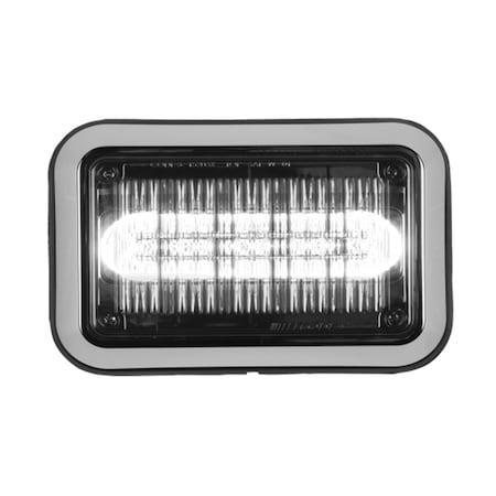 Code 3 LED PrizmIi, Bezel, White, REF12, 4"X6" 4612WBZ-75