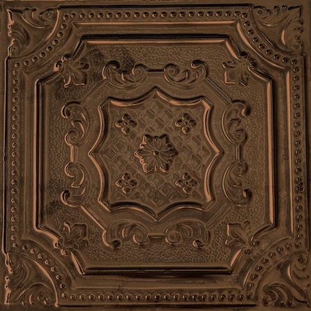 Shanko AllDayTony Pattern612 Antiq Antiq Espresso Surface Mount Vtg HandPainted Standard CeilingTiles, 12PK ADT612-NU-STD-ATESP-12