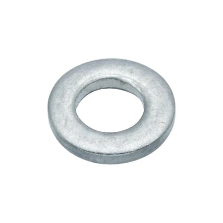 Zoro Select Flat Washer, For Screw Size #1 , Aluminum Plain Finish, 5 PK WASB#1NAL
