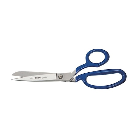 Klein Tools Bent Trimmer w/Large Ring, Blue Coating, 8-Inch 208LR-BLU-P