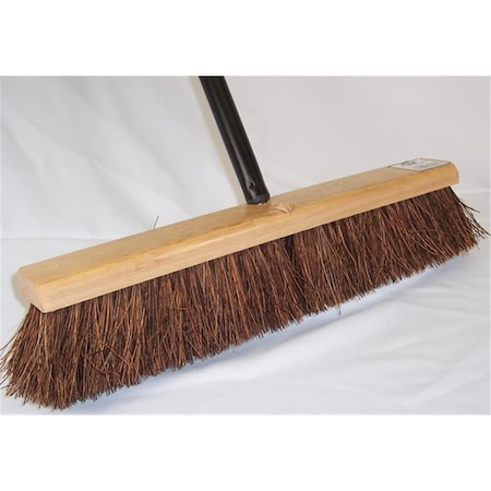 Dqb Industries 10725-12 18 in. Patio Pushbroom with Handle & Palmyra 461934598