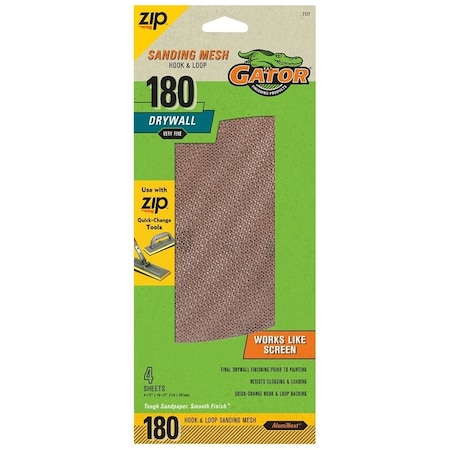Gator MESH SANDING DRYWL H&L 180GRIT 7177