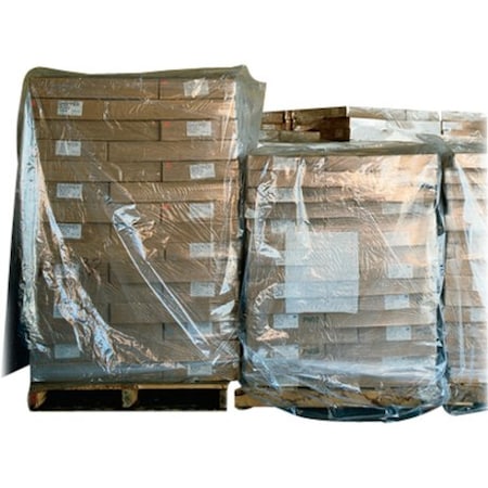 Box Packaging Pallet Covers 68W x 65D x 82H 2 Mil Clear 50/Pack PC120
