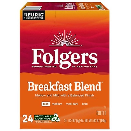 Folgers Coffee, Caffeinated, 0.88 lb Net, PK24 0448