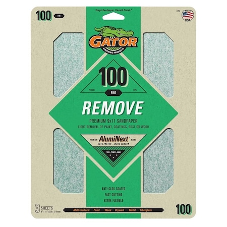Gator PAPER SAND 100GRIT 9 X 11IN 7262