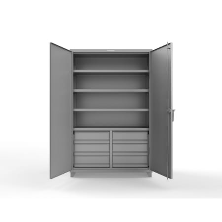 Strong Hold 14 GA Extra Heavy Duty Cabinet with Half-Width Drawers 46-244-6/5DB-L