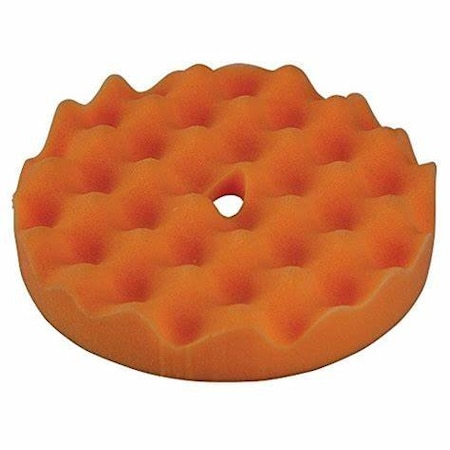 S.M. Arnold Waffle Pad, 8 in Dia, 1-1/2 in THK, Foam Pad, Orange 44-017