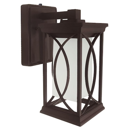 Westgate 11in M2 LED OUTDOOR LANTERN WALL SCONCE 12W 30/40/50K FROSTED LENS ORB PHOTOCELL, 30K/40K/50K LRS-M2-MCT-P-ORB