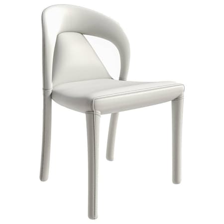 Leisuremod Solace Series Modern Dining Chair in White SC49W