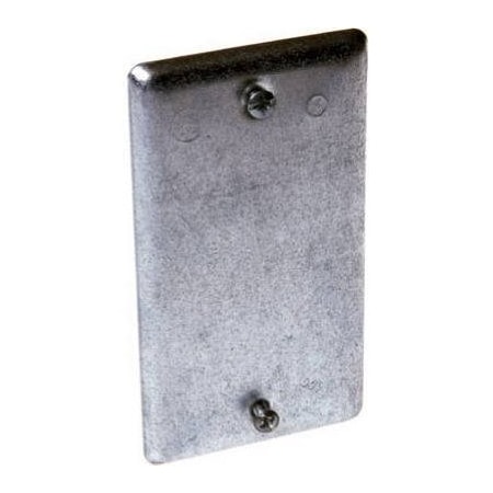 Hubbell-Raco Electrical Box Cover, Rectangular, Steel, Blank Cover 860