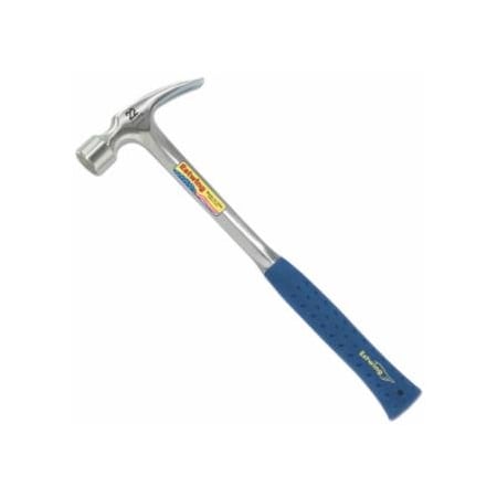 Estwing Framing Hammer, Rip Claw, Smooth, Steel Handle/Head, Blue Shock Reduction Grip, 16 in OAL, 28 oz 268-E3-28S