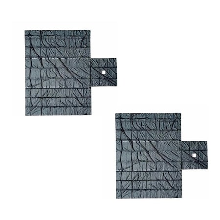 Mytee Products Heavy Duty 18oz Lumber Tarp 20x27 6ft Drop - Black, 2PK LT6FTx2