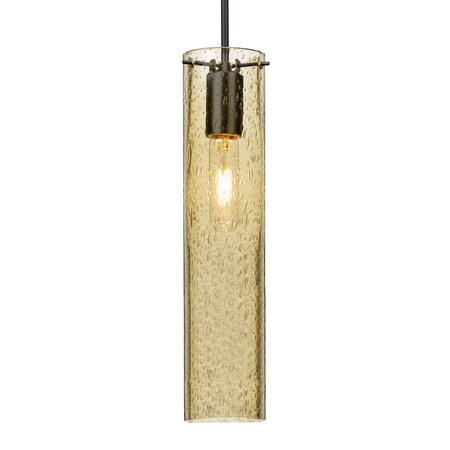 Besa Lighting Besa Juni 16 Pendant, Gold Bubble, Black Finish, 1x 60W MAX E26 Base 1JT-JUNI16GD-BK