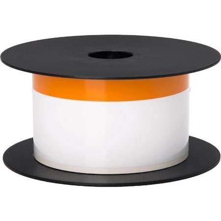 Brother Pre-CutLabelStockRoll, Orange/White, Gloss BMSLT206CNT