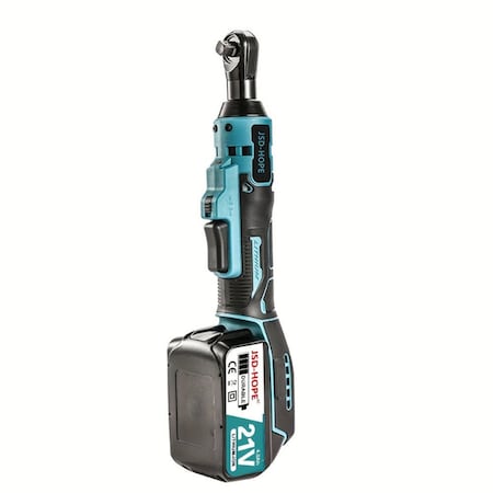 Edendirect 80N.m Cordless Ratchet Wrench 21V, 59 ft-Lbs max, High Capacity Battery, 1-Battery IR-TB56
