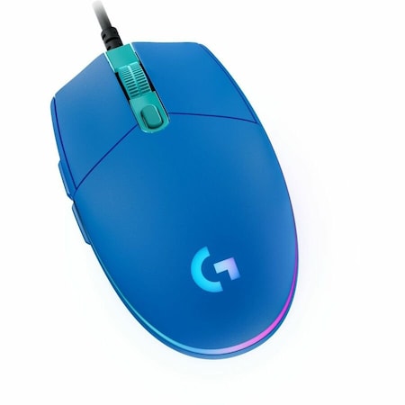 Logitech G203 Gaming Mouse - Cable - Blue - USB - 8000 dpi - 6 Button(s) 910-005792