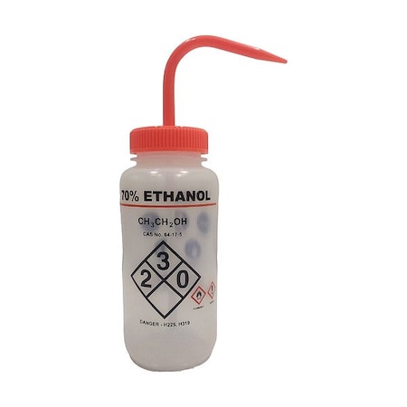 Zoro Select Wash Bottle, Plastic, 9.13 in H, PK6 832J89