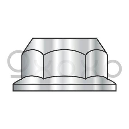 Oxoxo M10-1.5 Din 6923 Metric Hex Flange Nut Non Serrated 316 Stainless Steel, 500PK 510232