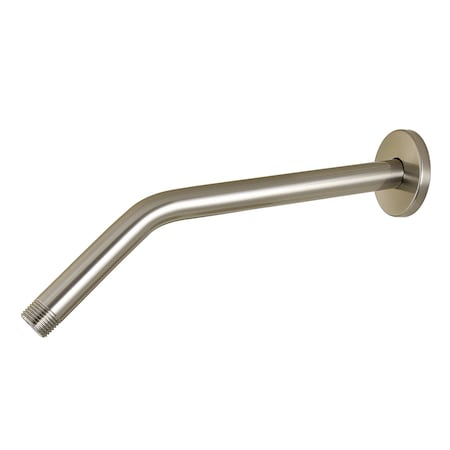 Kingston Brass 12" Shower Arm with Round Flange, Brushed Nickel K163R8