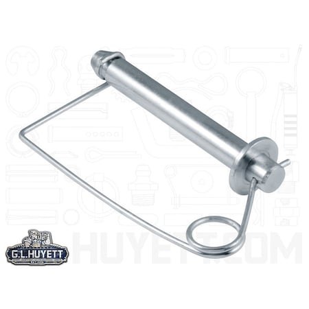 Huyett Coil Tension Snap & Lock Pin, Zinc Plated, 0.750 in Dia x 4.250 in L x 5.047 in Shank L SNIC-0750-4250H