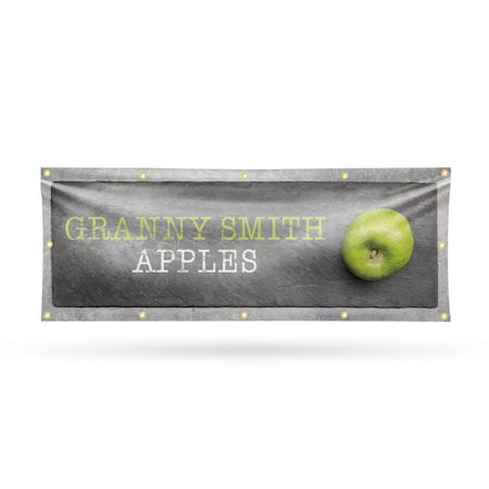 Signmission Granny Smith Apples, 48 Inch x 120 Inch, Vinyl Banner B-120-30679