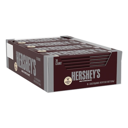Hersheys Chocolate Bars, Milk Chocolate, 55.8 oz, 36PK HEC24000