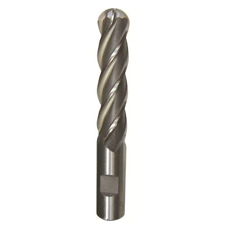 Drill America 3/4" X 3/4" HSS 4 Flute Single End Ball End Mill DWCF1132