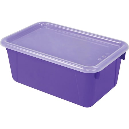 Storex Storage Bin, Purple, 2 PK 62411U06C