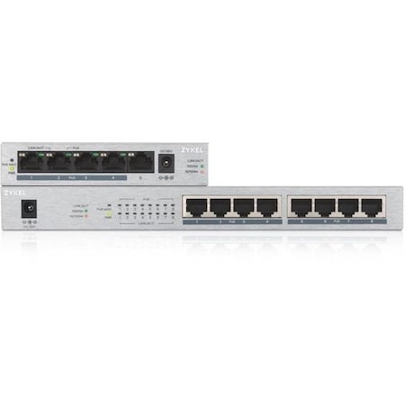 Zyxel 8 PORT GIGABIT POE+ UNMANAGED SWITCH 60W BUDGET GS1008HP