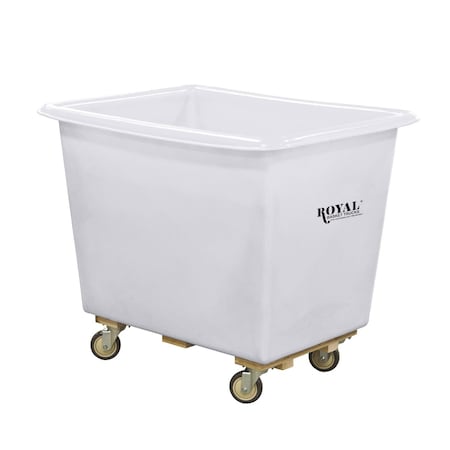 Royal Basket Trucks Cube Truck, White, Polyurethane G08-WHX-PTA-4UNN