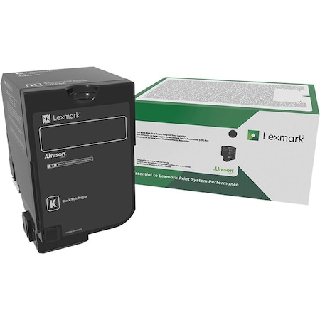 Lexmark High Yield Black Return Program Toner Ctg, TAA Compliant, Yield: 20000 Pages 74C0HKG