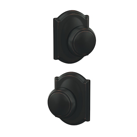 Schlage Residential Schlage Custom Andover Knob with Camelot Rose Passage and Privacy Lock with 16600 Latch and FC21AND716CAM