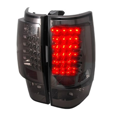 Overtime LED Tail Lights for 07 to 10 Chevrolet-GMC Denali-Tahoe, Smoke - 11 x 21 x 27 in. OV686365